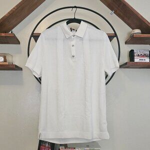 NWT Express Mens Short Sleeve Sweater Polo